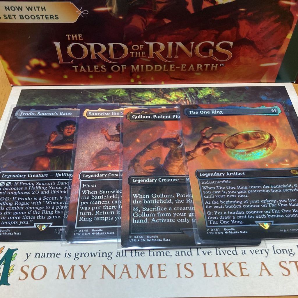 MTG 指輪物語 一つの指輪/TheOneRing foil 中つ国の伝承 プロモ セット