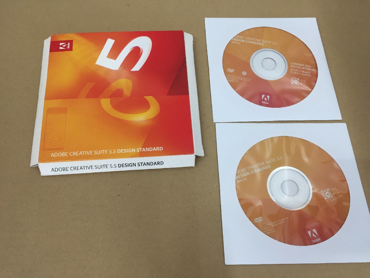 Adobe Creative Suite 5.5 Design Standard Mac DVDのみシリアル