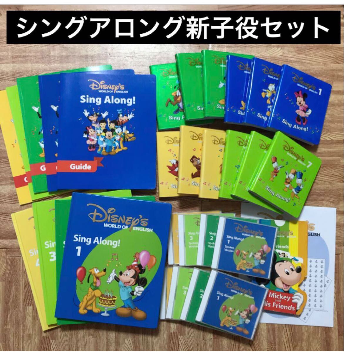 ディズニー英語システム DWE シングアロング 新子役/ DVD CD カード-