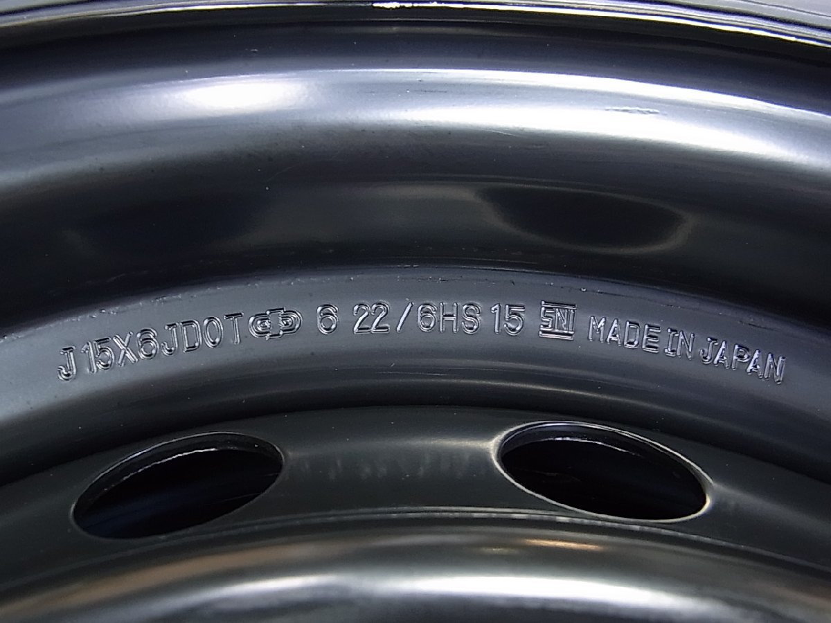 新車外し 未走行 2022年製 200系 ハイエース 純正 15インチ ブリヂストン ECOPIA RD613 195/80R15 1本 / スチールホイール 107/105N LT_画像3