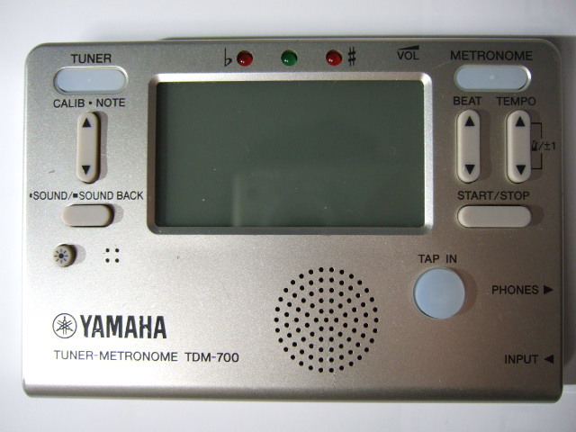 ヤマハチュ―ナーメトロノーム TDM700GM マイクロフォン付 YAMAHA 230820 メトロノーム チューナー TM-30BK TDM-700の画像2