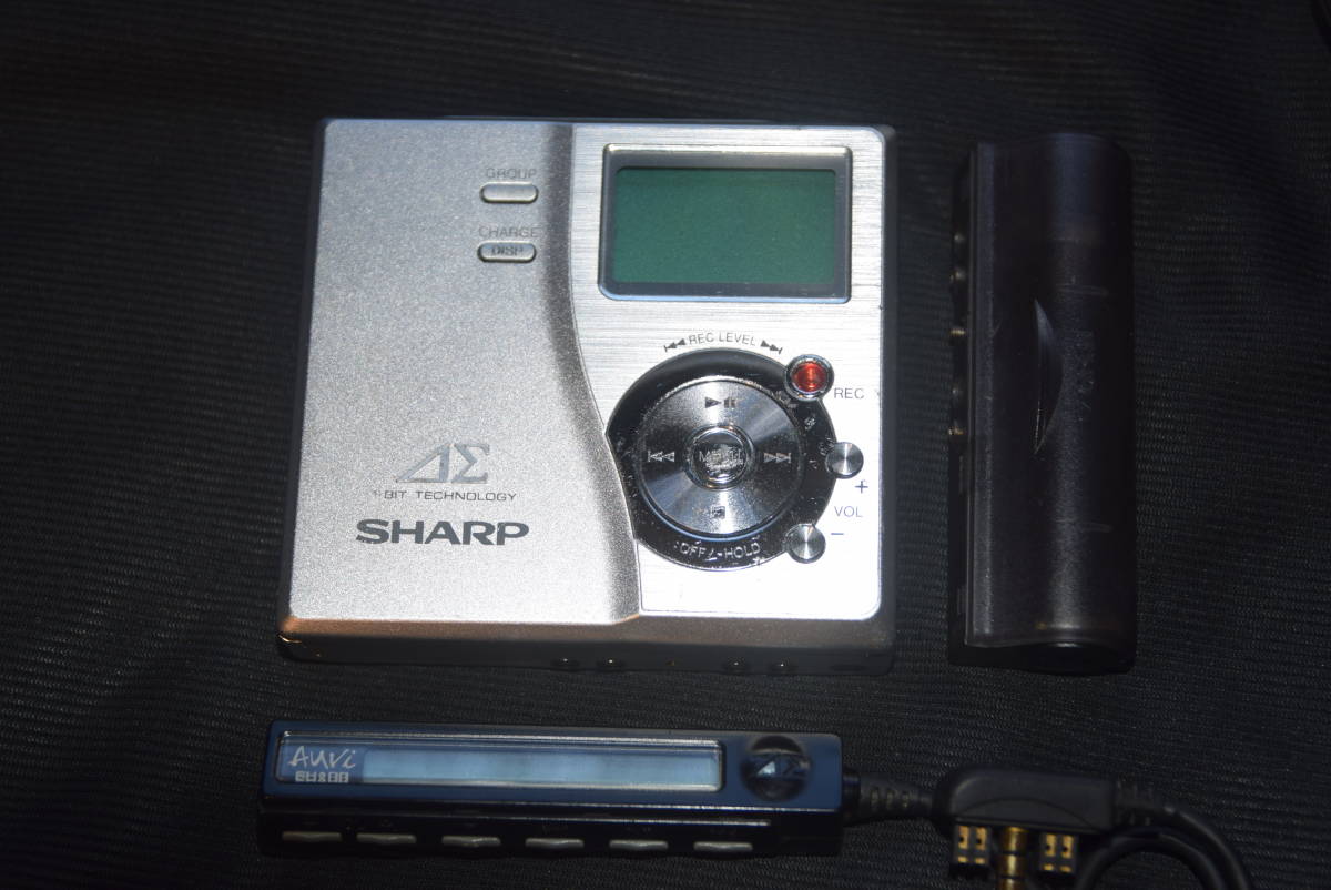 録再機　シャープ(SHARP)　　 ポータブルMDレコーダー シルバー アウヴィ MD-DR77-S_画像3
