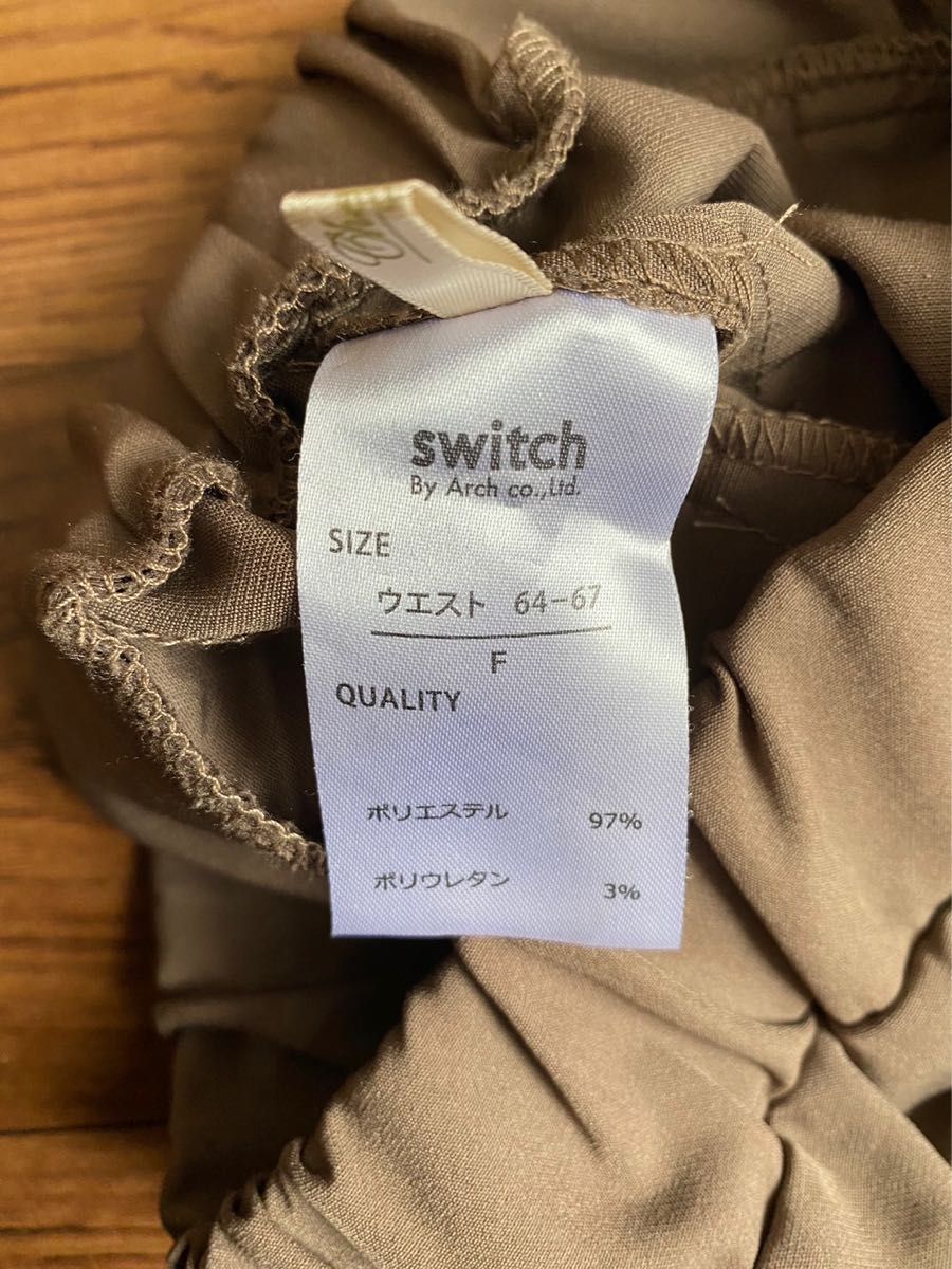 Switch by Archスウィッチバイアーチタック入りボトムスシルエットパンツSサイズグリーングレー｜PayPayフリマ