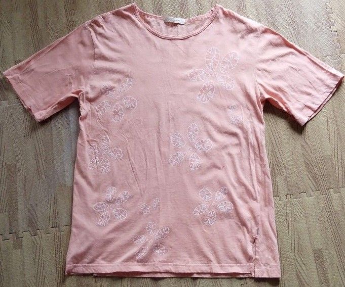 半袖 Tシャツ 絞り風プリント