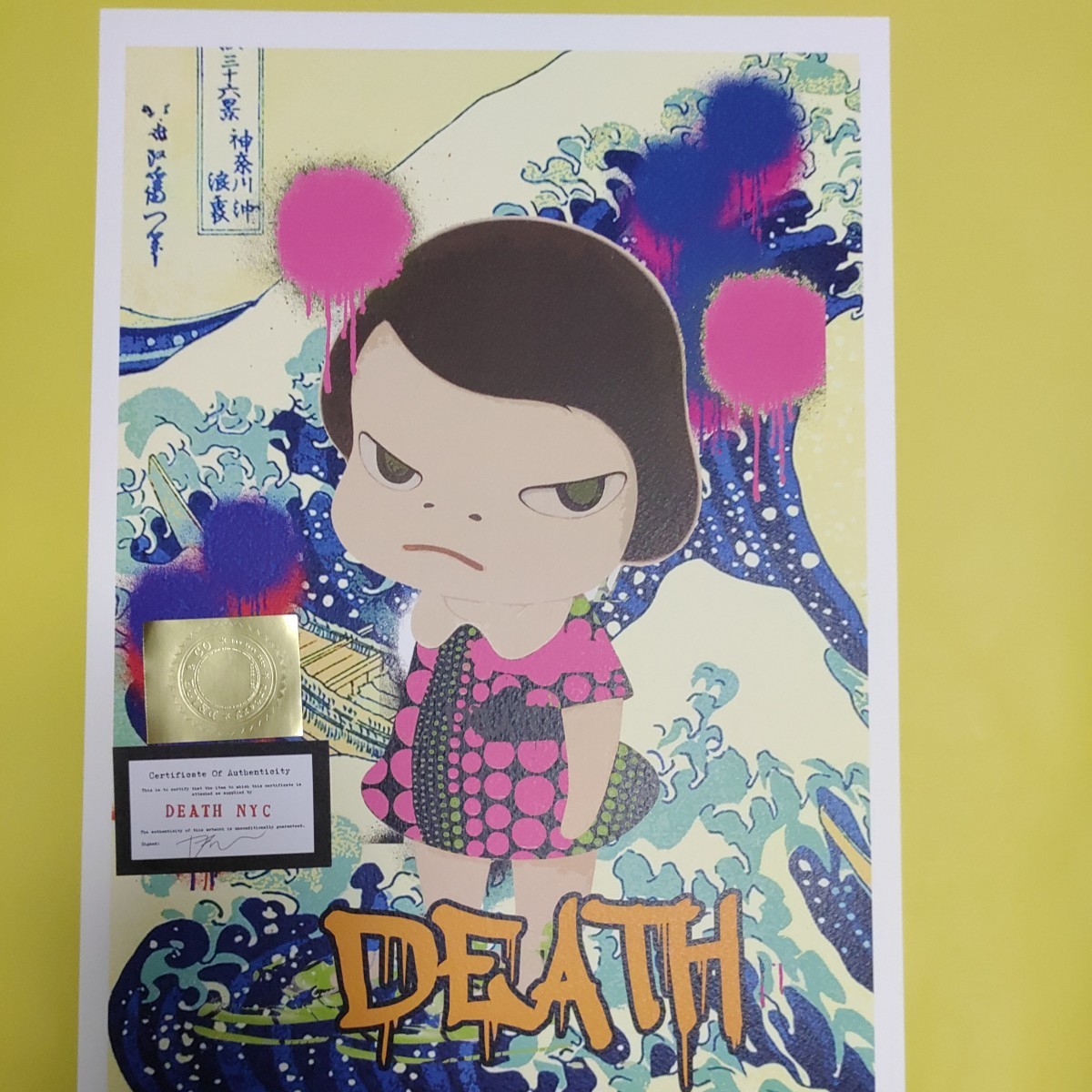 DEATH NYC 世界限定100枚 アートポスター 奈良美智 NARA YOSHITOMO