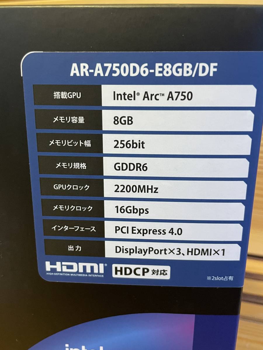 新品未開封送料無料】Intel Arc A750 8GB 玄人志向| JChere雅虎拍卖代购