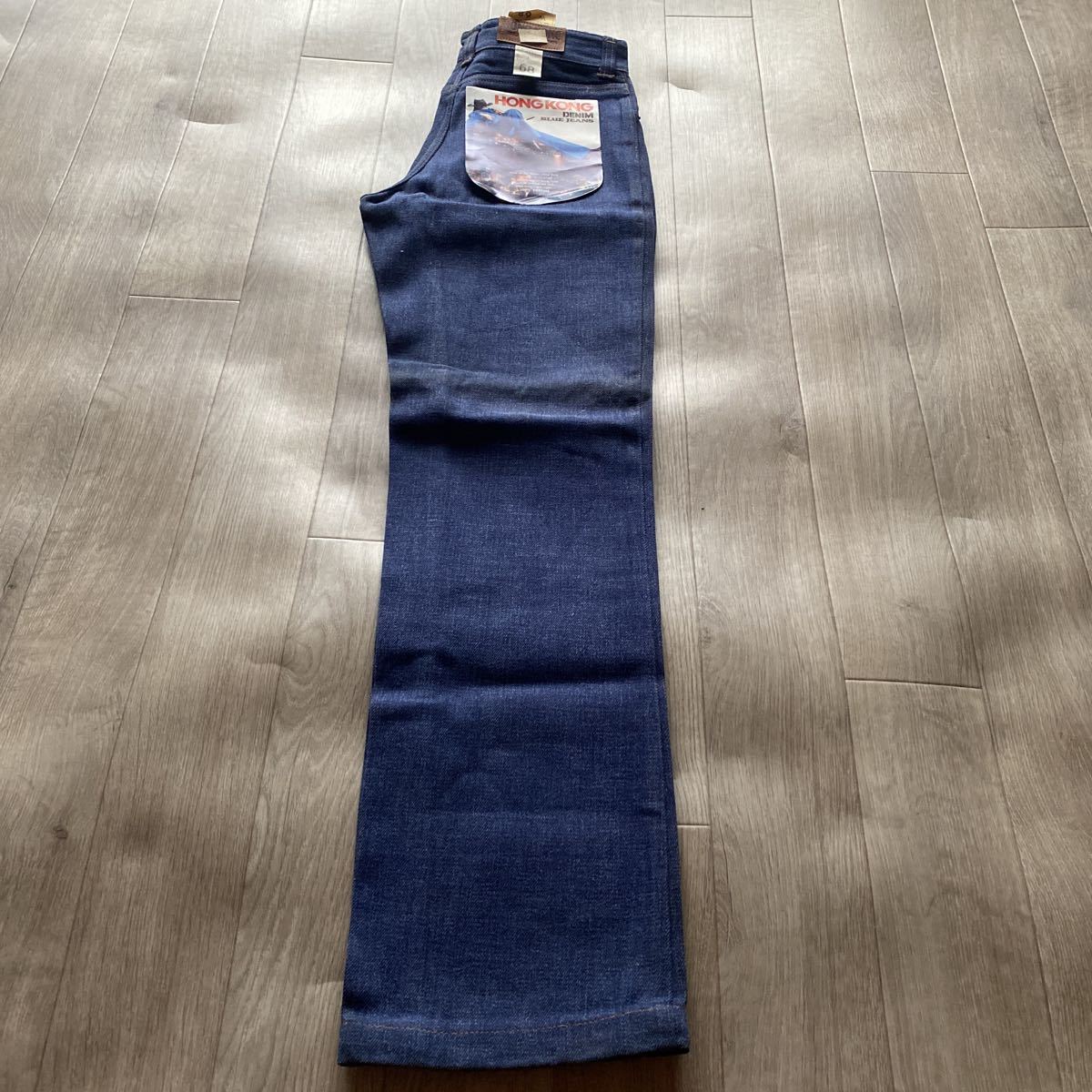 送料無料　当時物 未使用ジーンズ【HONG KONG BLUE JEANS W68㎝】W27インチ_画像8