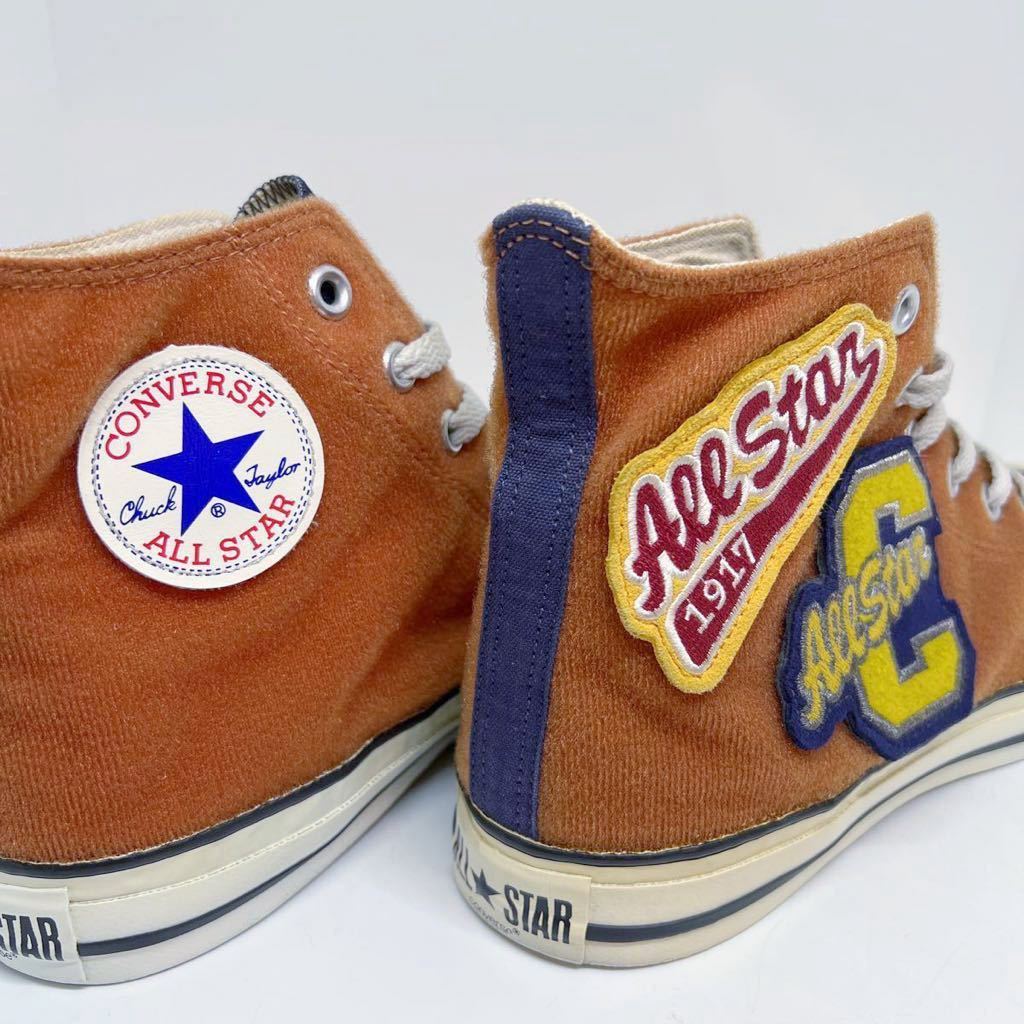 レア 日本製★コンバース CONVERSE ALL STAR LETTERED Hi レタード ハイ オレンジ 27.5cm made in Japan ハイカット オールスター 日本製_画像5