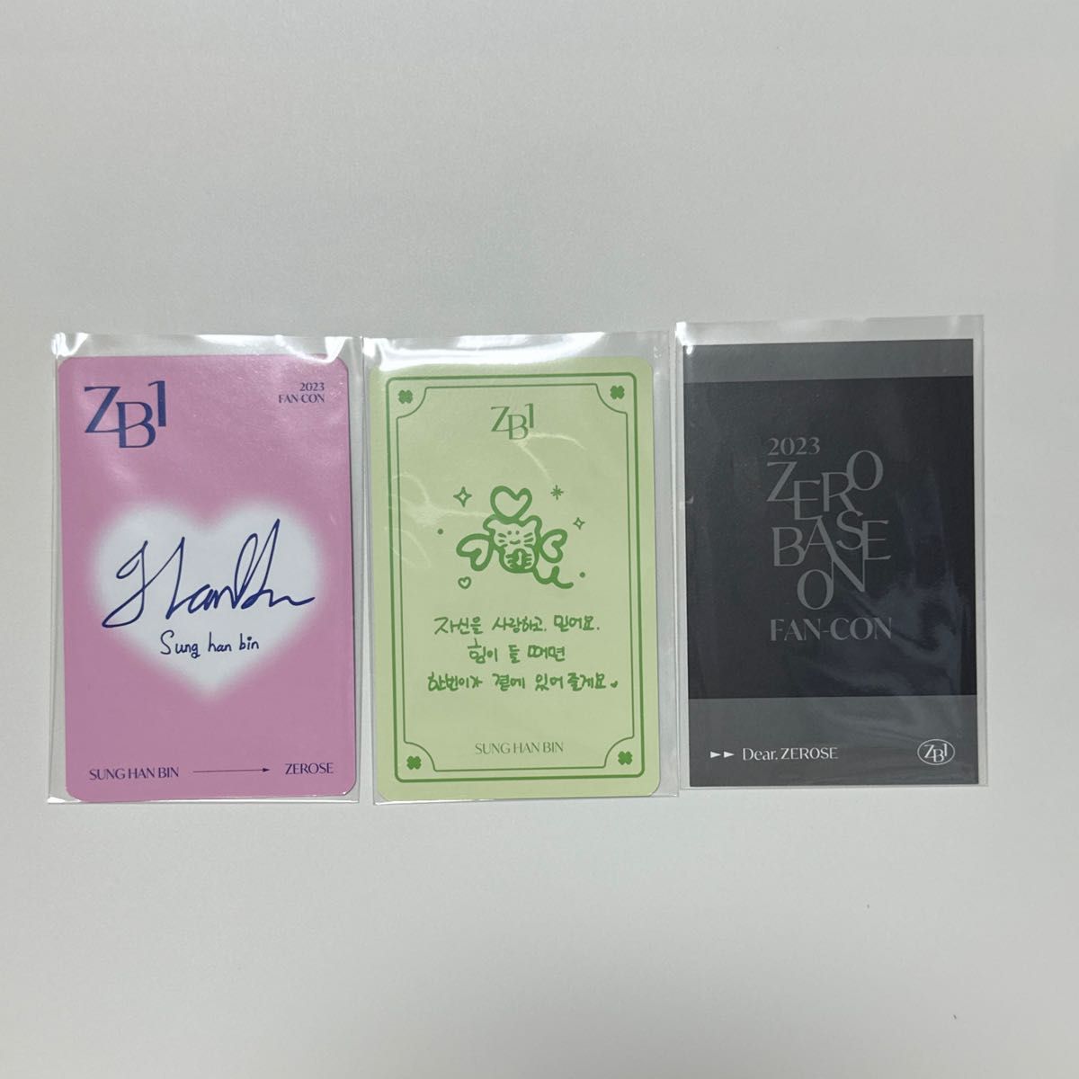 ZB1 ゼベワン ソンハンビン ハンビン ペンコン トレカ MD fancon
