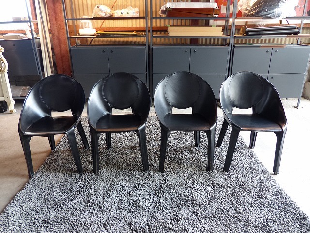 最初の b. Cassina(カッシーナ)マリオ・ベリーニ リラチェア 4脚