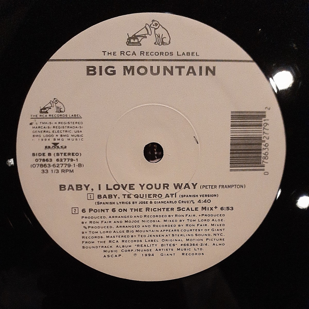 BIG MOUNTAIN / BABY, I LOVE YOUR WAY /BABY, TE QUIERO ATI(SPANISH VERSION) /BOBBY KONDERS(MASSIVE B),RAGGA HIP HOP,REGGAE,_画像2