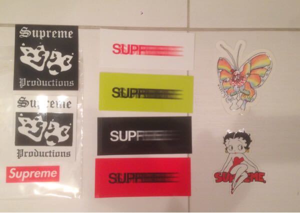 Supreme Sticker Set ステッカーセット 8枚入 16SS motion logo シュプリーム 新品 モーションロゴ_画像1