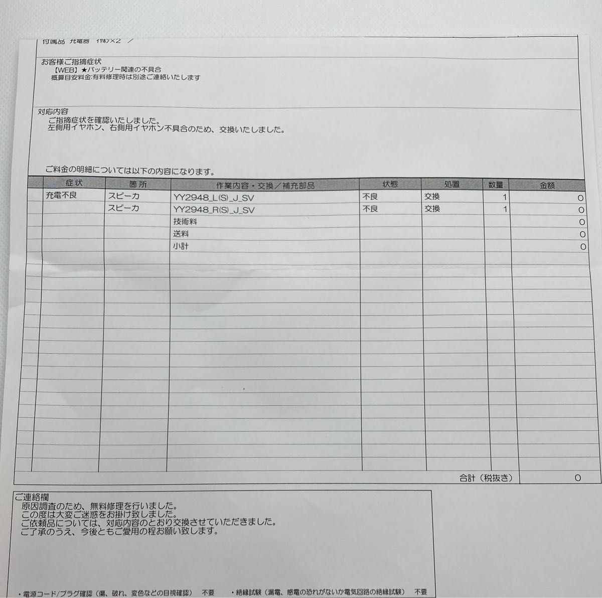 #102 ソニー SONY ワイヤレスノイズキャンセリングステレオヘッドセット WF-1000XM4 プラチナシルバー 新品交換品