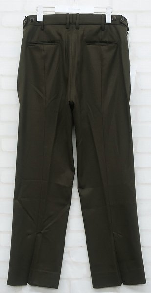 2P7029■新品 YOKE YK20AW0150P ウールフランネルバックスリットストレートトラウザー ヨーク パンツ TROUSERS_画像2