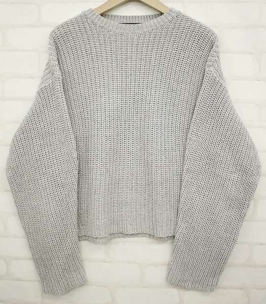 2T1630■UNUSED 16ss 3G crew neck knit sweater US1133 アンユーズド クルーネックニットセーター_画像1