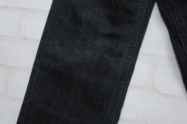 2P4840■Nudie Jeans スリムストレートブラックデニム イタリア製 ヌーディージーンズ_画像9