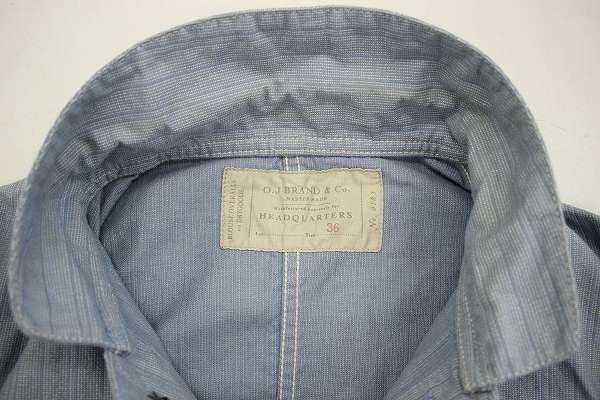 2T3424■OLDJOE EARLY CHORE JACKET PIN HEAD STRIPE オールドジョー アーリーチョアジャケット ピンヘッドストライプ_画像4