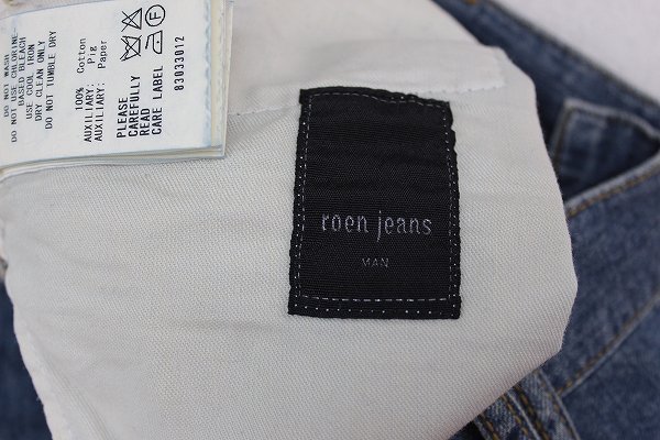 2P1231■ロエンジーンズ リペア加工スワロフスキーブーツカットデニム ROEN jeans_画像6