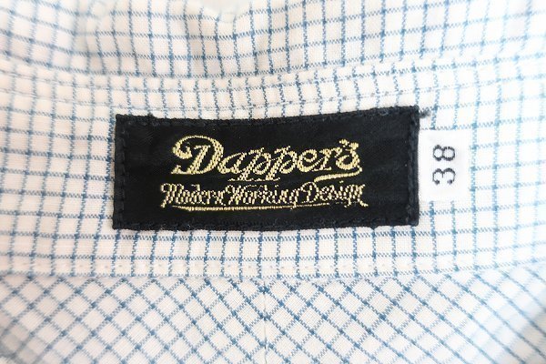4T3507■ダッパーズ ハーフプラケットシャツ Dapper's チェックシャツ_画像3