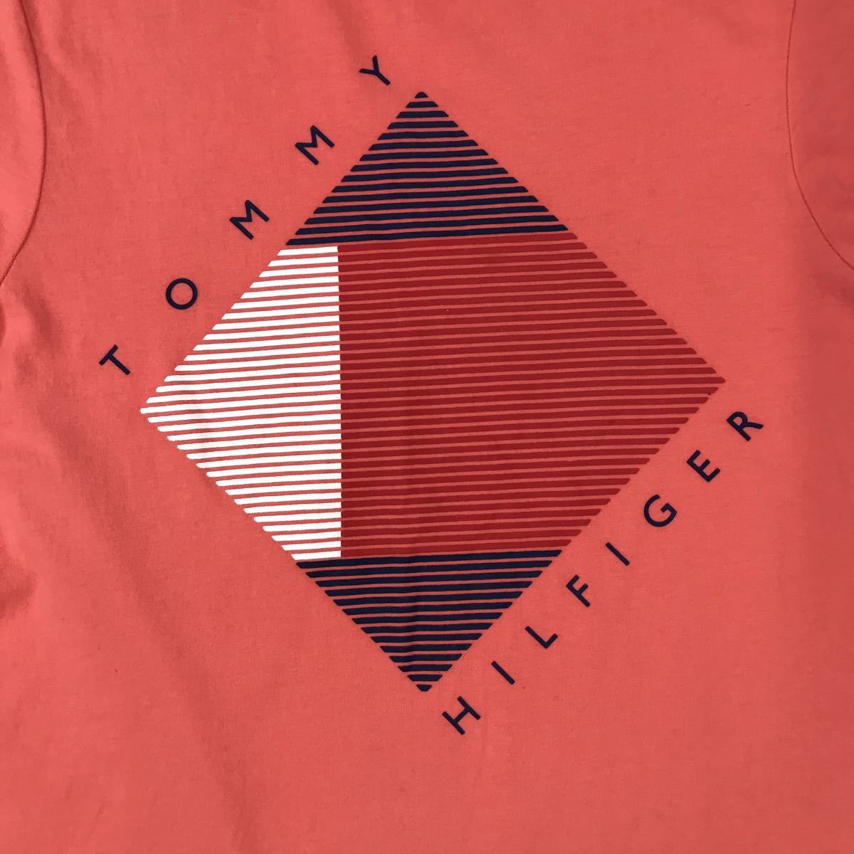 tommy hilfiger トミーヒルフィガー　半袖Tシャツ　プリント　ロゴ　メンズ　XS(日本のS〜Mサイズ相当) 28-131a