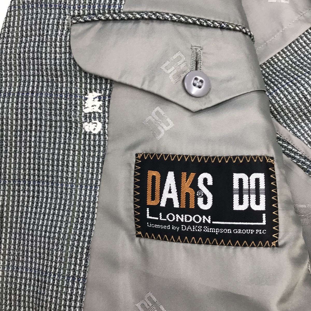 DAKS ダックス ウールジャケット 日本製 テーラードジャケット メンズ 紳士 92AB3 S28-206aの画像9