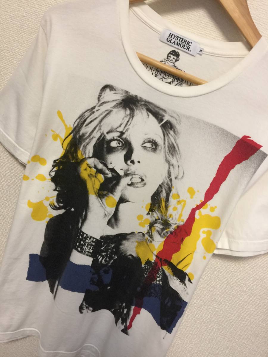 ■1日元〜傑作■Hysteric魅力女孩T卹■美品■尺寸M■L782hysteric魅力Courtney Love 原文:■1円～名作■ヒステリックグラマーガールTシャツ■美品■サイズM■L782hysteric glamourコートニーラブ