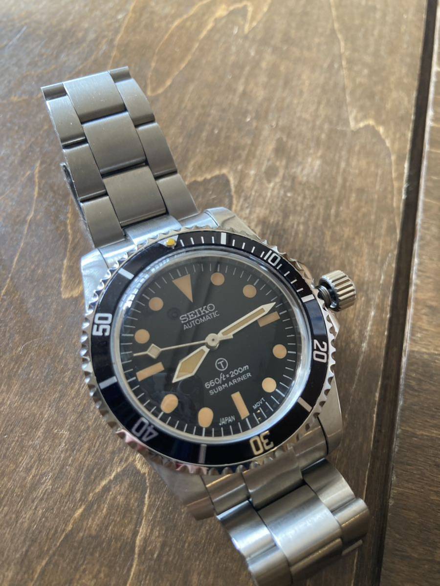 SEIKO セイコー MOD NH35 39 5mm 自動巻 軍用サブマリーナ風 SEIKO セイコー MOD NH35 39 5mm 自動巻 軍用サブマリーナ風
