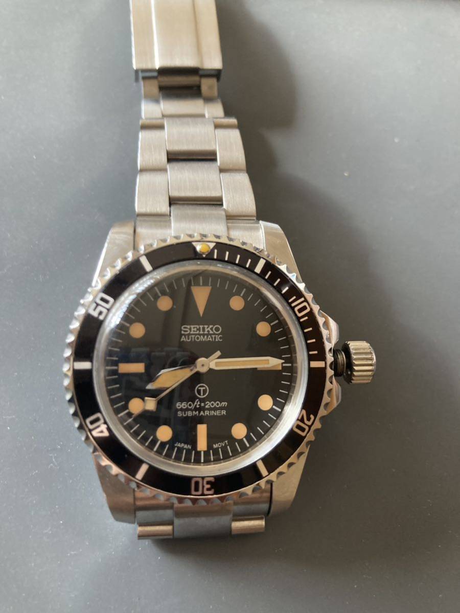 SEIKO セイコー MOD NH35 39 5mm 自動巻 軍用サブマリーナ風 SEIKO セイコー MOD NH35 39 5mm 自動巻 軍用サブマリーナ風