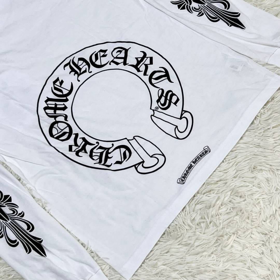 新品 希少】CHROME HEARTS クロムハーツ Tシャツ 長袖 M 白 ロング