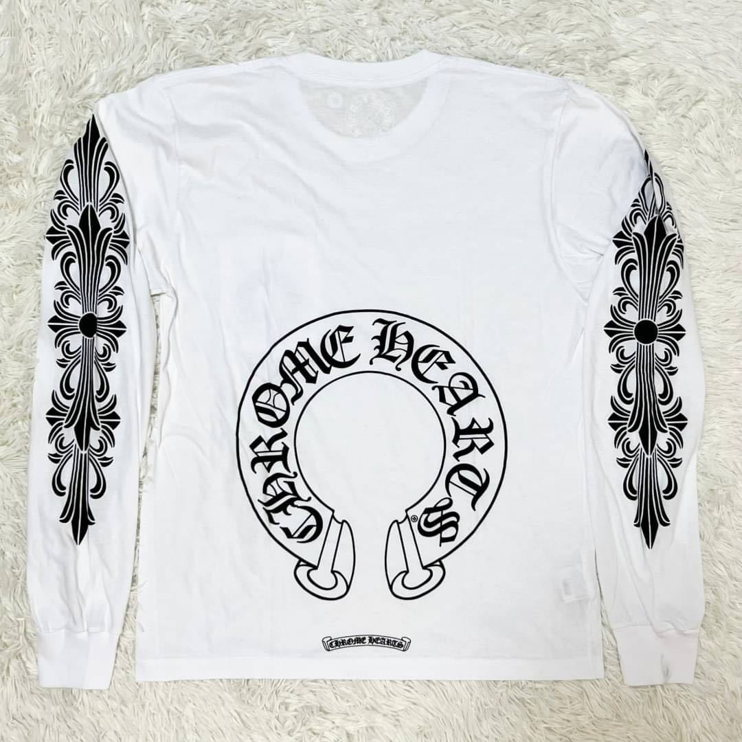 格安超歓迎 Chrome Hearts - CHROME HEARTS ロンＴ 白 クロムハーツの