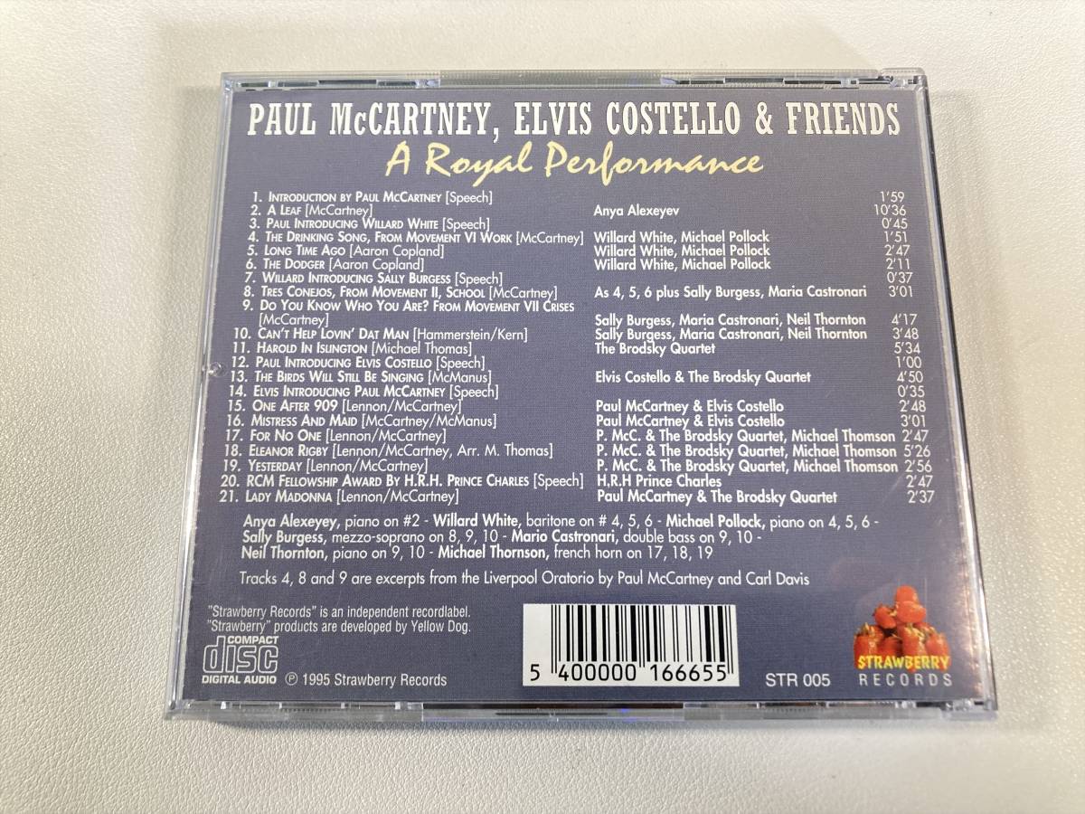 【1】6140◆Paul McCartney, Elvis Costello & Friends／A Royal Performance◆ポール・マッカートニー、エルヴィス・コステロ◆輸入盤◆_画像2