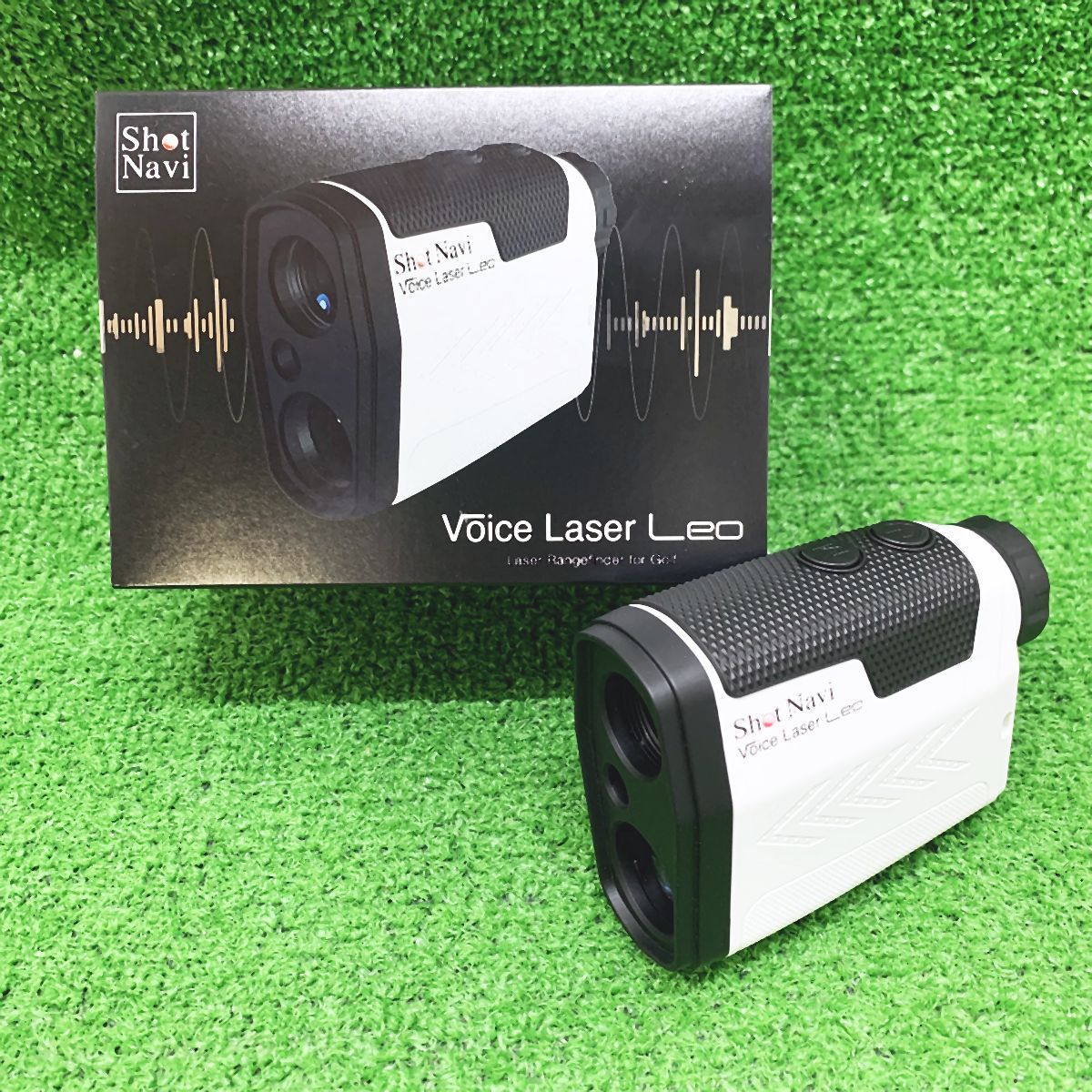 閉店売り尽くしセール！ 新品 ショットナビ ボイスレーザー レオ Voice Laser LEO ホワイト スコープ レーザー距離計