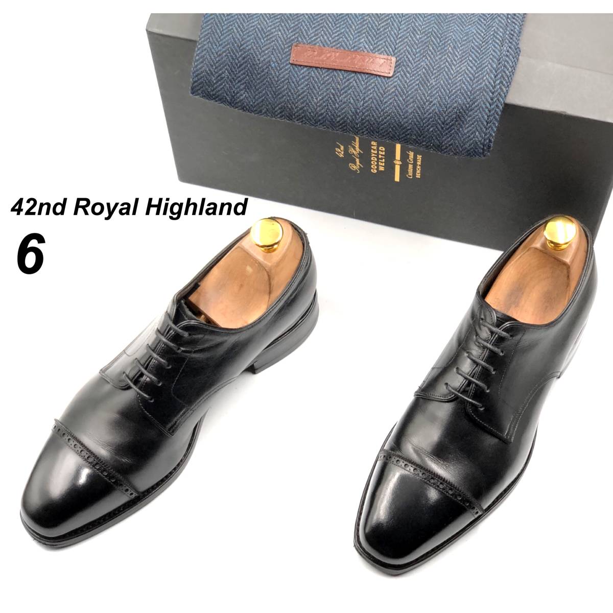 格安販売の highland royal 42nd 即決 42ロイヤルハイランド 皮靴 革靴