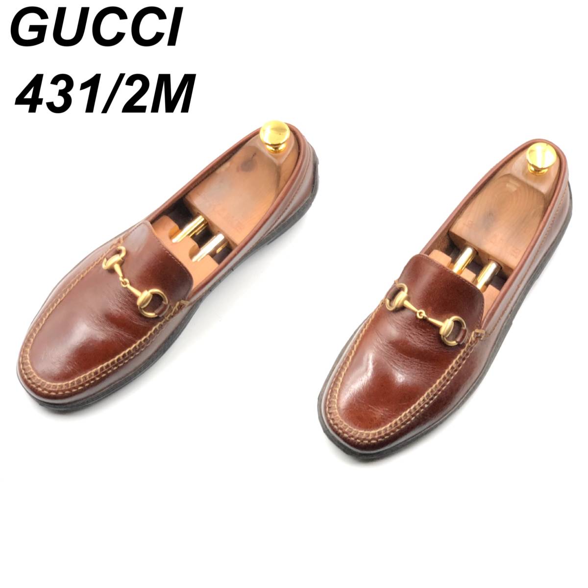 即決 GUCCI グッチ 28 5cm 43 5M 11002084 メンズ レザーシューズ