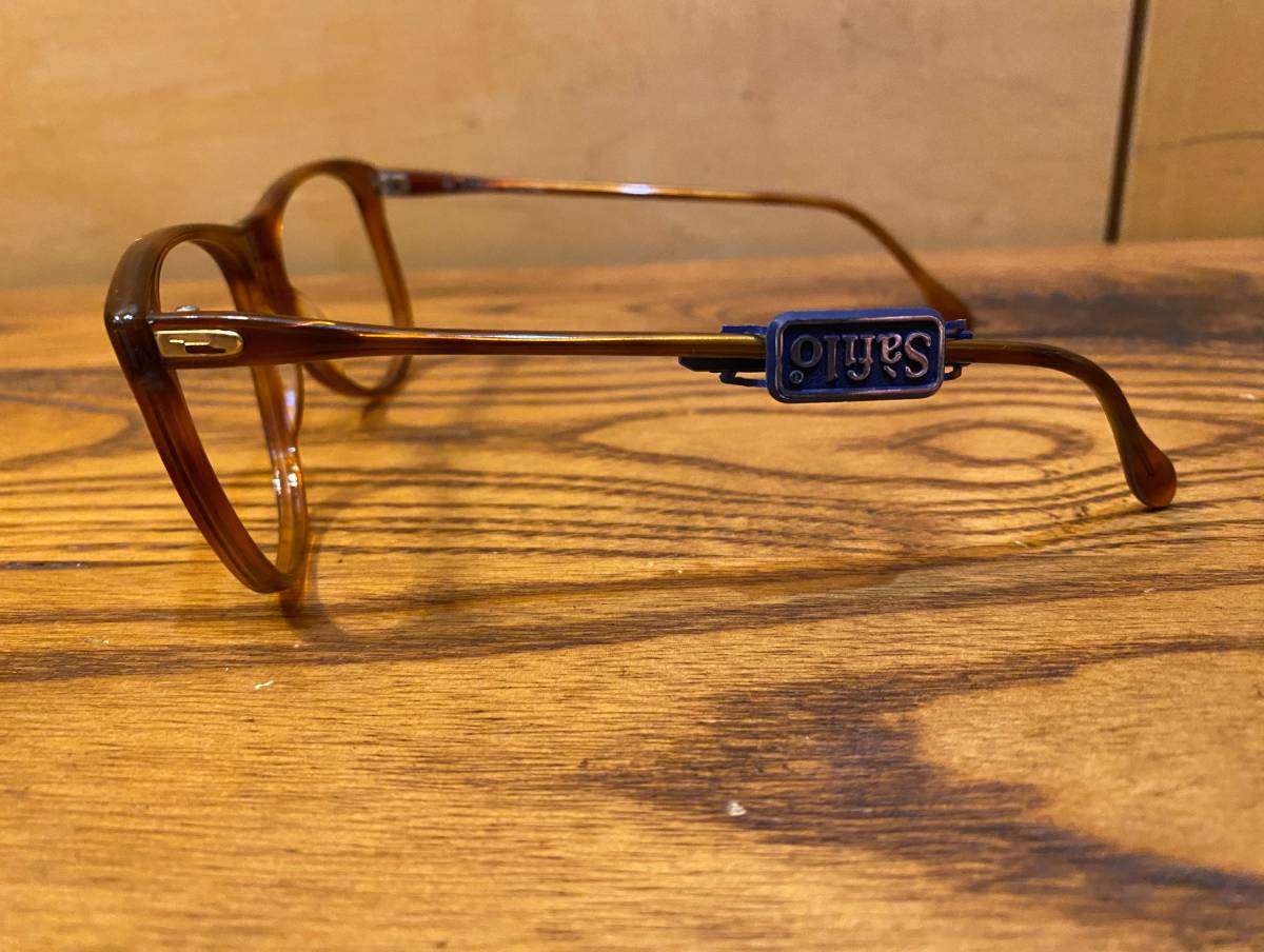Vintage SAFILO サフィロ イタリア製 眼鏡 メガネ フレーム サングラス ビンテージ 53 16 145 ブラウン デッドストック