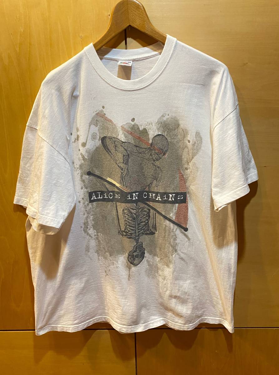 古着 Alice in Chains Tシャツ バンド アリス・イン・チェインズ 白 XL_画像1