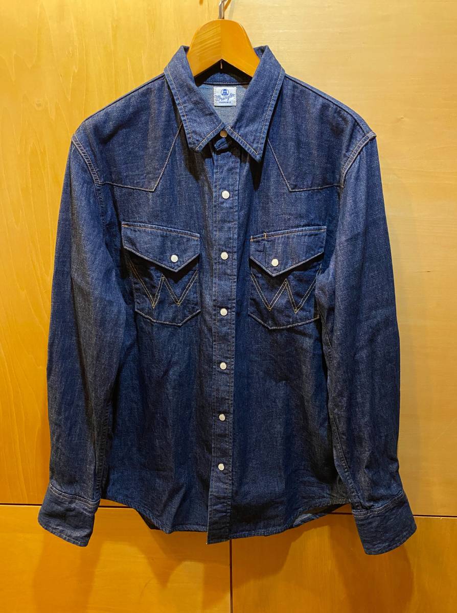 Wrangler ラングラー Blue Bell 27MW WESTERN SHIRTS ウエスタンシャツ WM1725 デニム XL_画像1