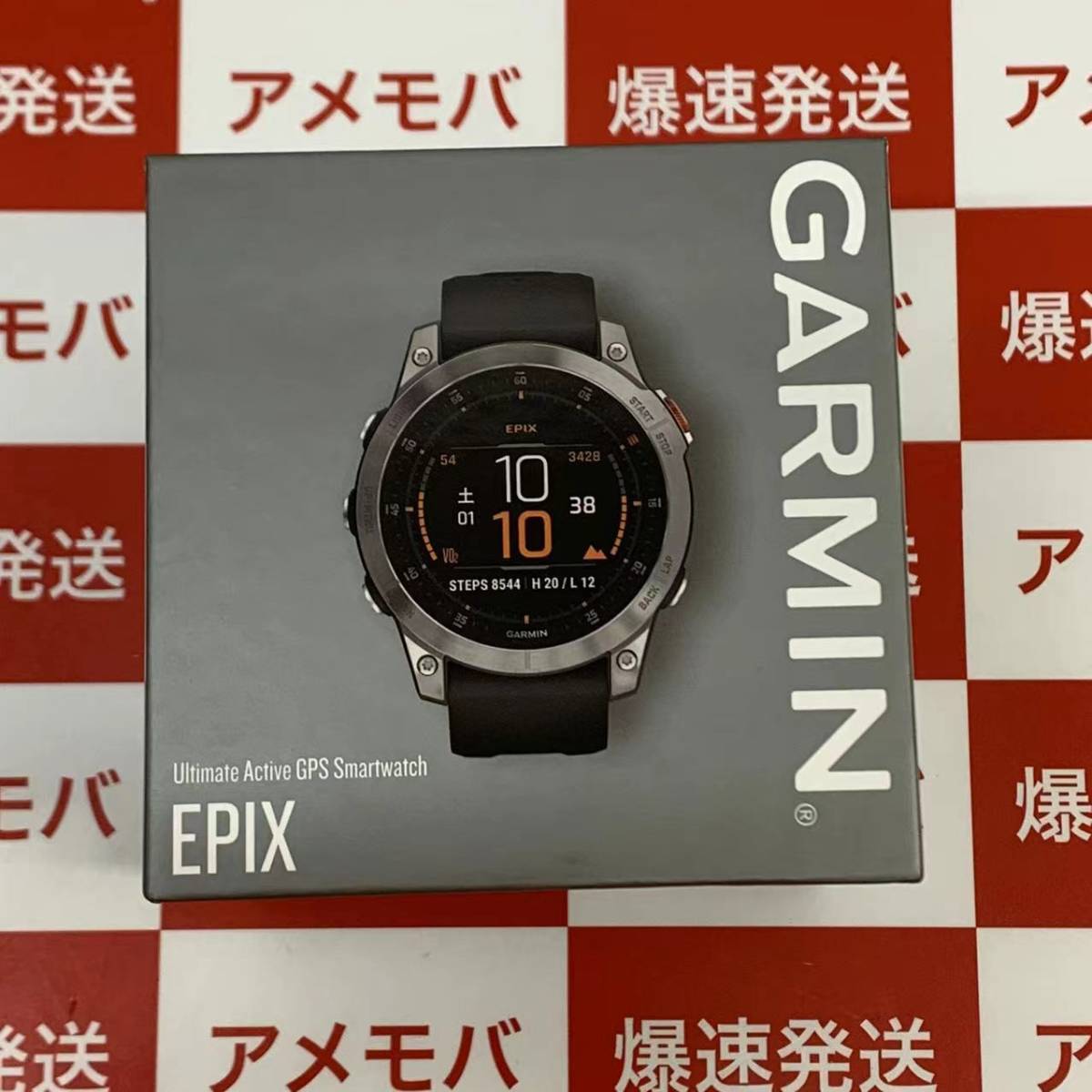 爆速発送 値下げ ガーミン GARMIN epix Steel GPS 47mm Steel/Graphite 010-02582-05 標準セット 初期化済み_画像1