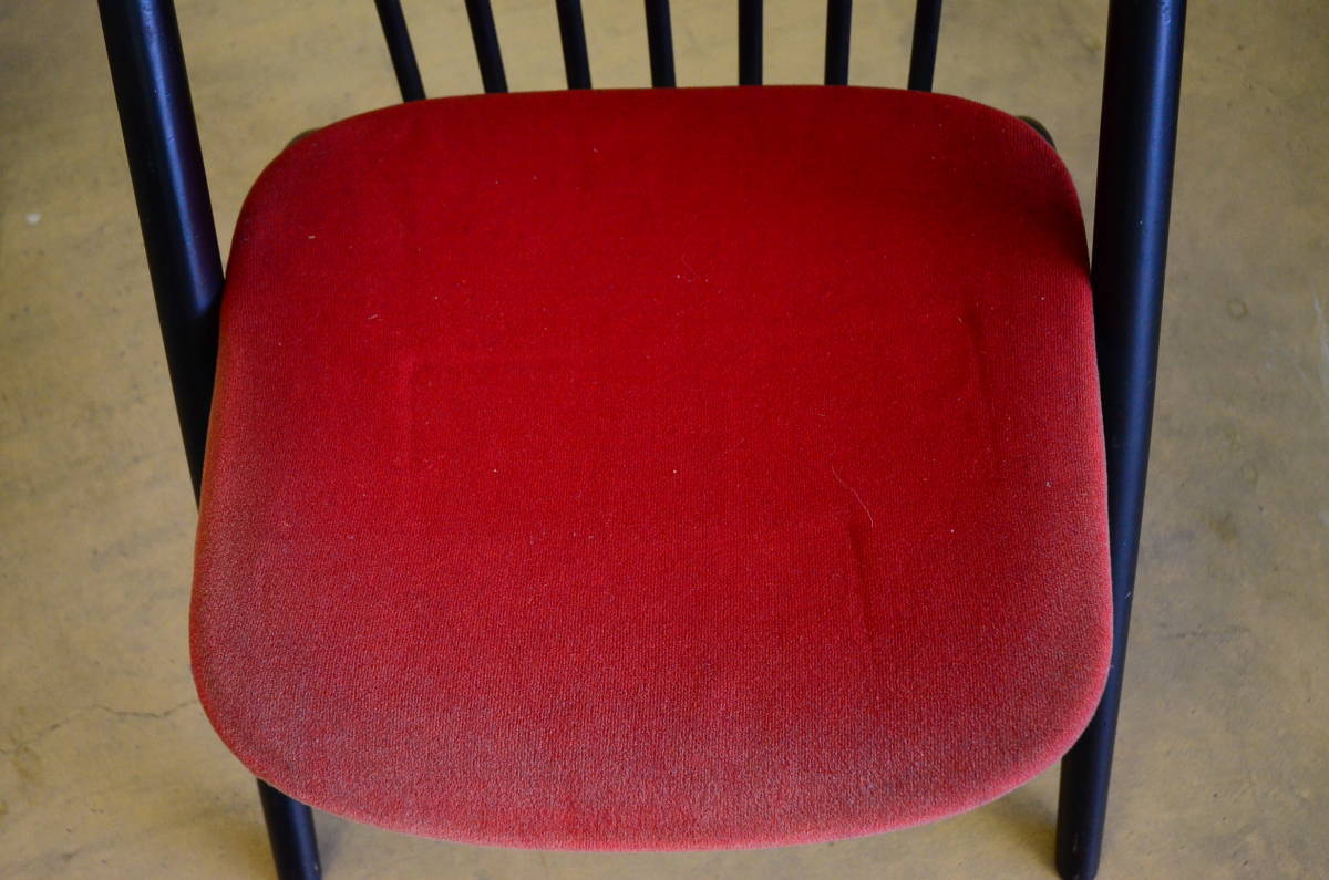 ヴィンテージ キツツキ 飛騨産業 ローチェア 椅子 イス ウッド 木製 モダン 2脚セット_画像4