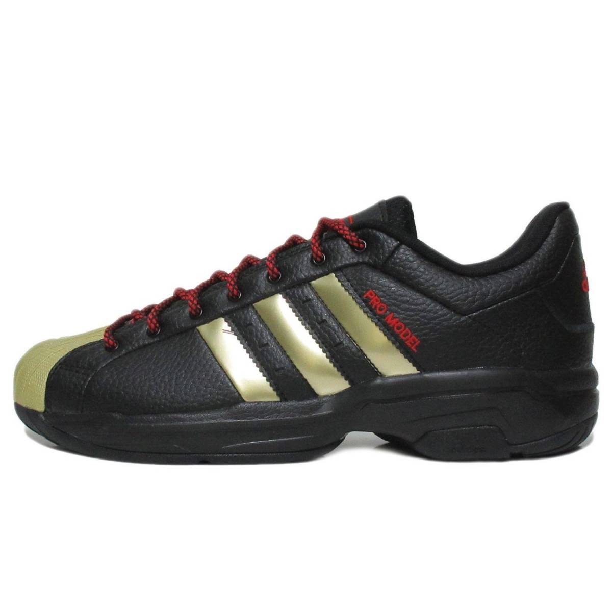 ☆adidas Pro Model 2G Low Chinese New Year 黒/金/赤 26.0cm アディダス プロモデル 2G ロー バスケットシューズ FX7101_画像3