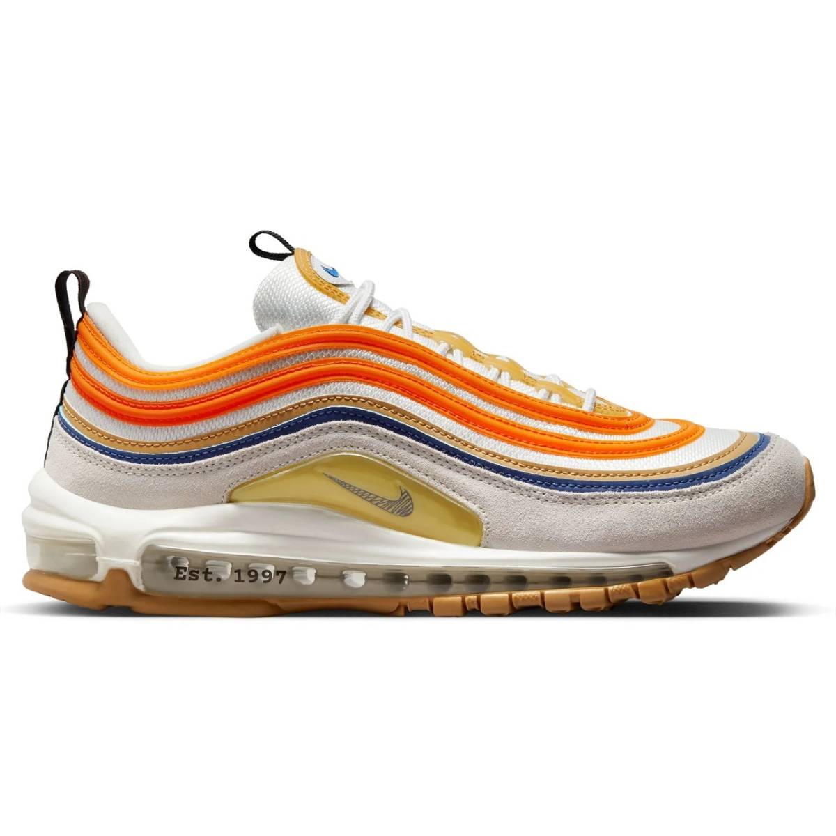 ☆NIKE AIR MAX 97 SE FRANK RUDY 淡白/オレンジ/青/黄土 28.5cm ナイキ エア マックス 97 SE フランク・ルディ DV2619-100_画像2