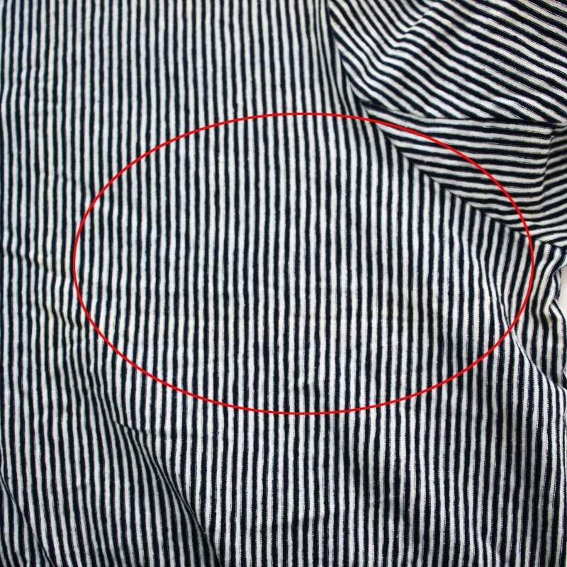 フォーティーファイブアール 45R ヒッコリー天竺のパフTシャツ 2
