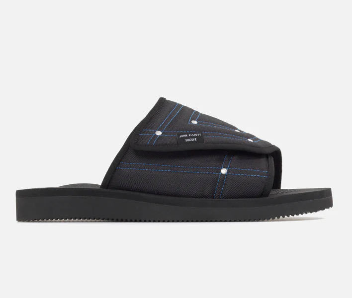 新品未使用 24cm【Suicoke x John Elliott（スイコック×ジョンエリオット）】ブラックサンダル スポーツサンダル 黒 US 6 SAW CabJE B_画像4