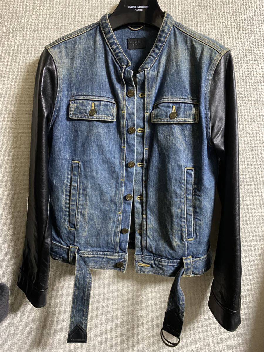 初売り】 デニムジャケット 13ss サンローランパリ レザー エディ期