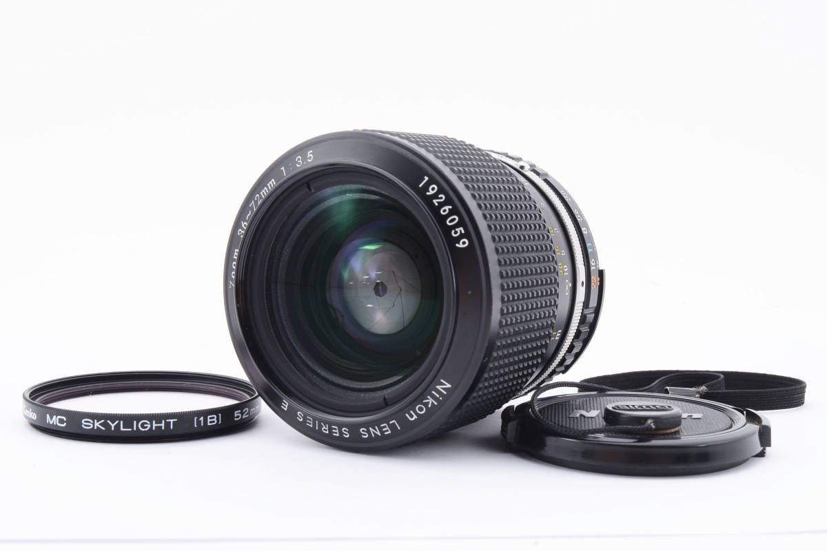 良品】 Nikon Series E Zoom 36-72mm f3.5 Ai-S MF Lens ニコンMF単
