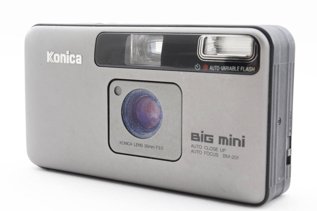 【ジャンク】 Konica Big Mini BM-201 Point & Shoot 35mm コニカ コンパクトフィルムカメラ(自動巻き上げ） 0819 2295_画像1