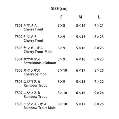 トラウト ステッカー ヤマメ,サクラマス,イワナ,ニジマス,サケ,アメマス,鱒_画像3