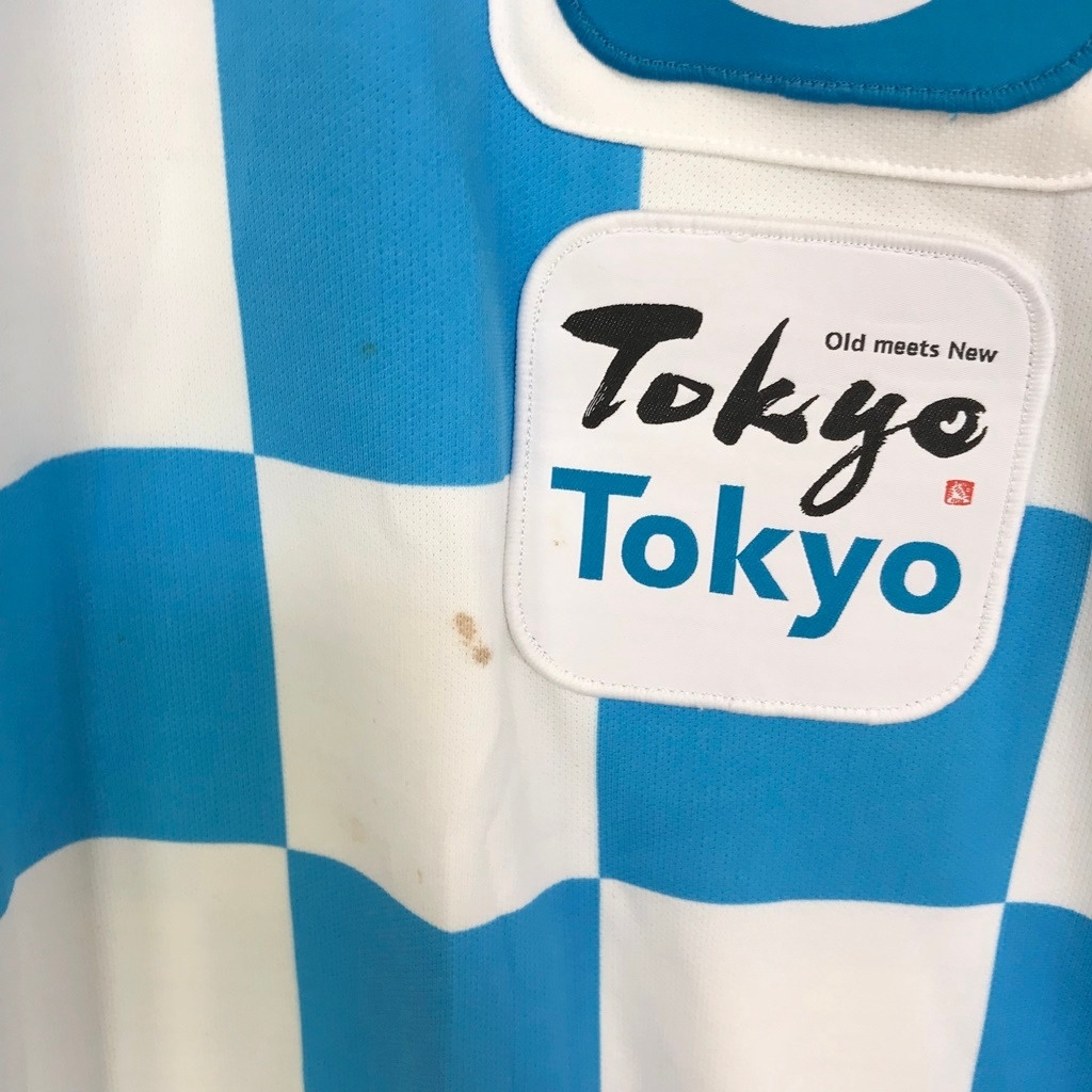 ◆お洒落な逸品◆- 東京オリンピック 東京2020 ボランティアガイド 半袖 ポロシャツ ブルー ホワイト L K20 ｃ4749 ゴルフ_画像5
