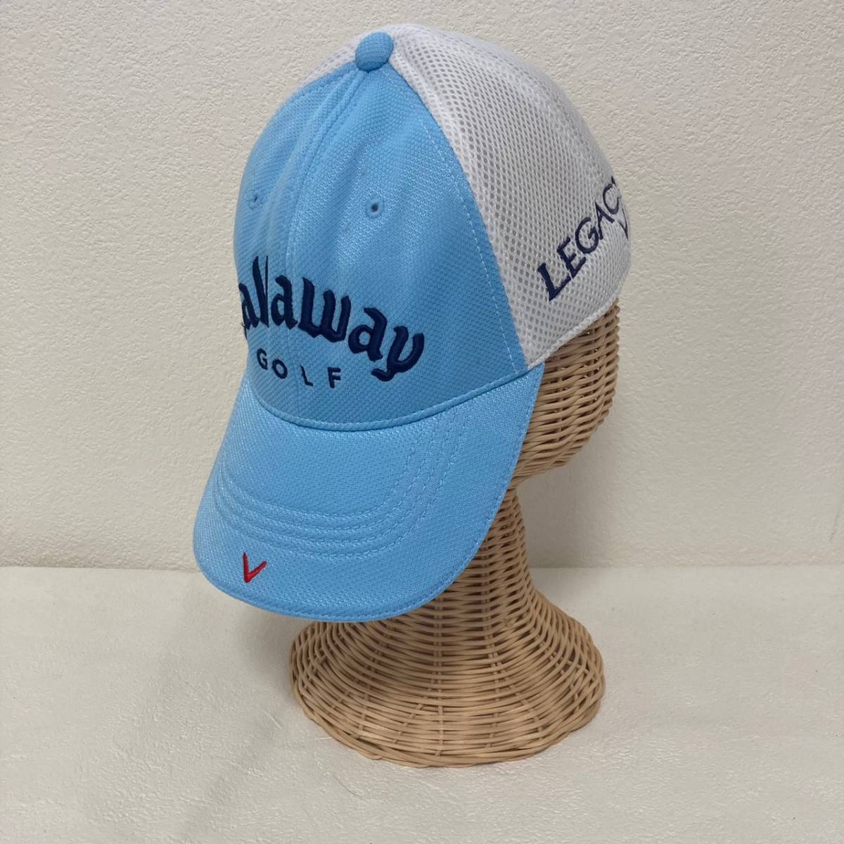 ◆お洒落な逸品◆Callaway/キャロウェイ キャップ 帽子 ゴルフ ブルー 水色 メンズ F ON3669_画像1