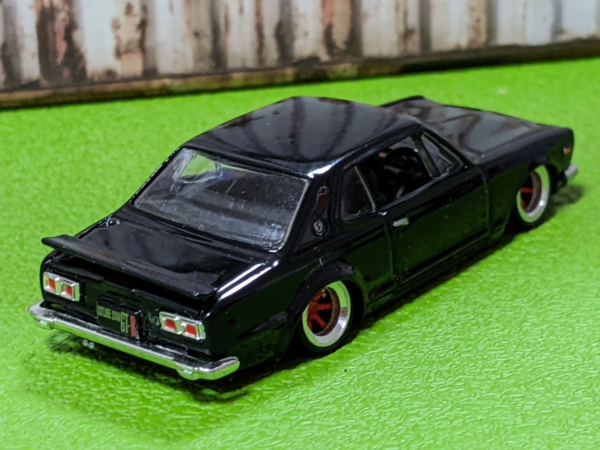 ★1/64 トミカサイズ　ハコスカGT-R 　改深リム、ローダウン、★★他にも色々出品中!_画像6